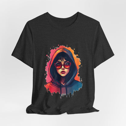 Hooded Girl Art Unisex T-Shirt - Urban Studio Creations