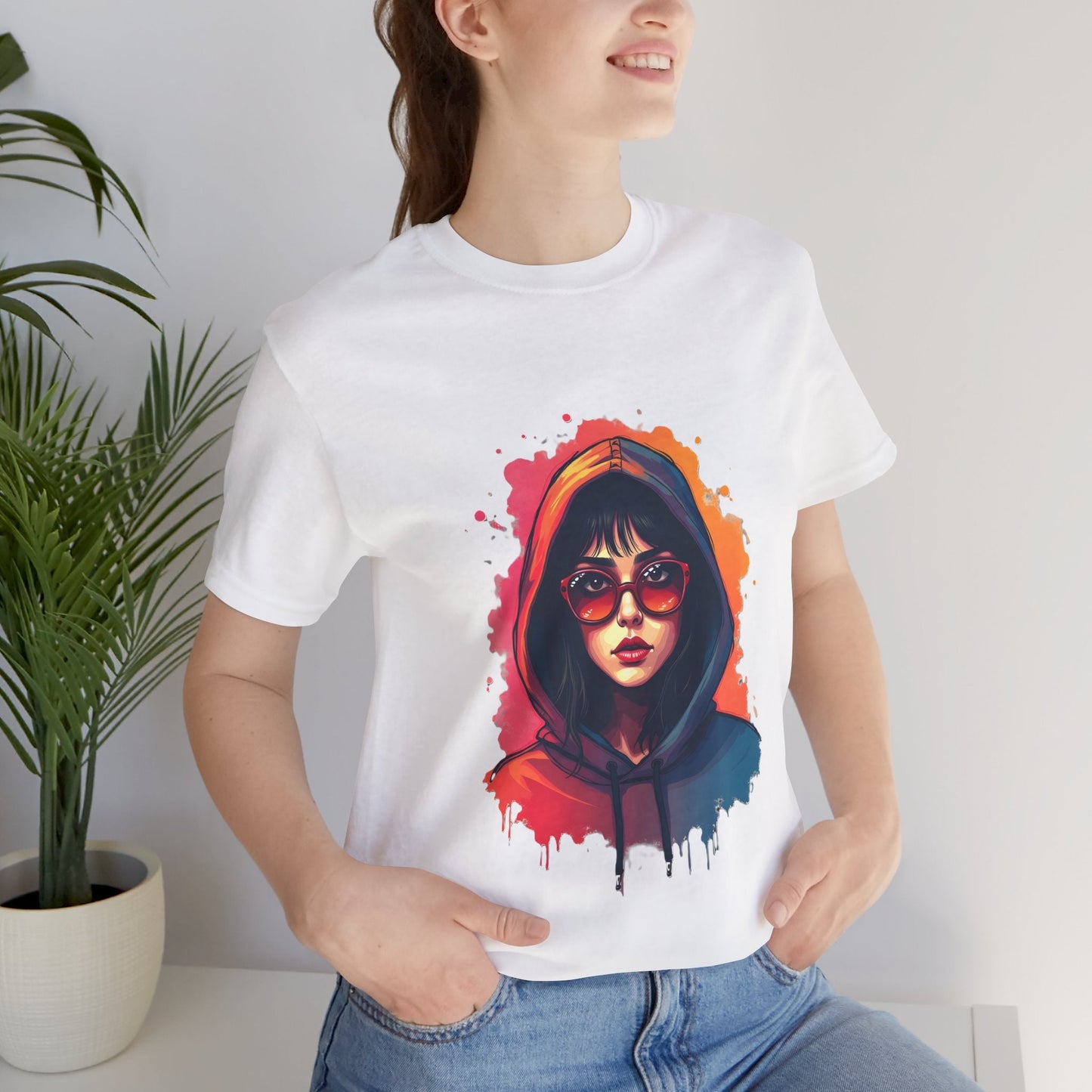 Hooded Girl Art Unisex T-Shirt - Urban Studio Creations