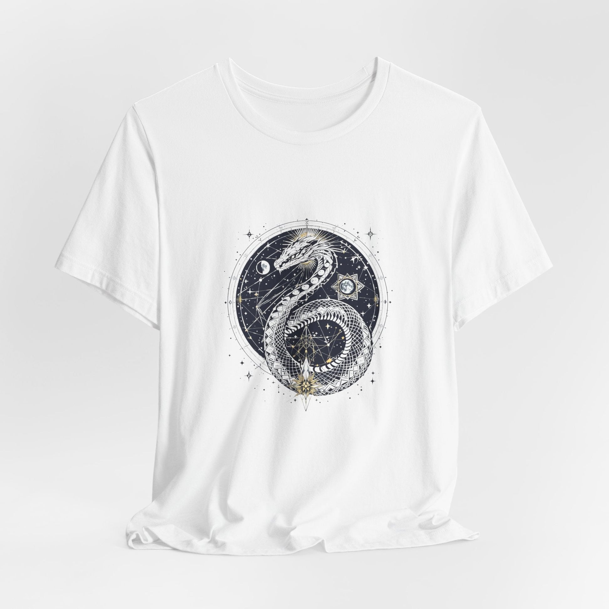 Lunar Serpent Guardian Unisex T-Shirt - Urban Studio Creations