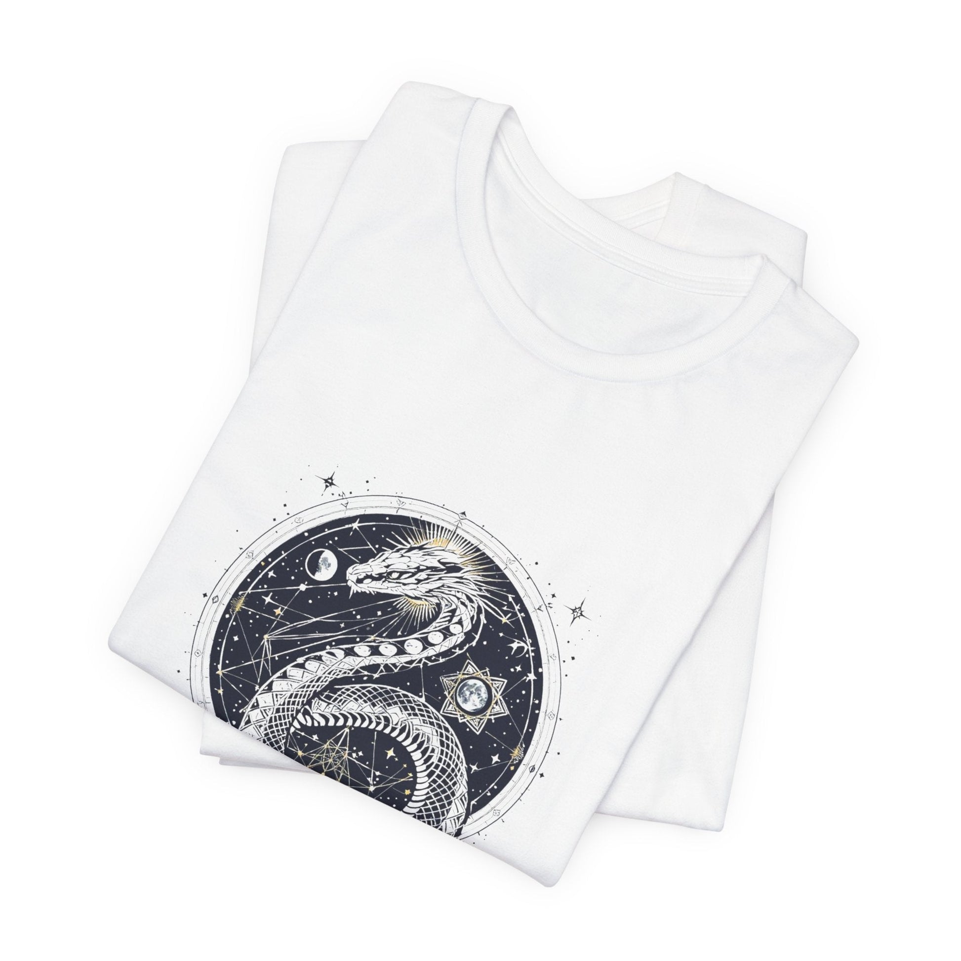 Lunar Serpent Guardian Unisex T-Shirt - Urban Studio Creations