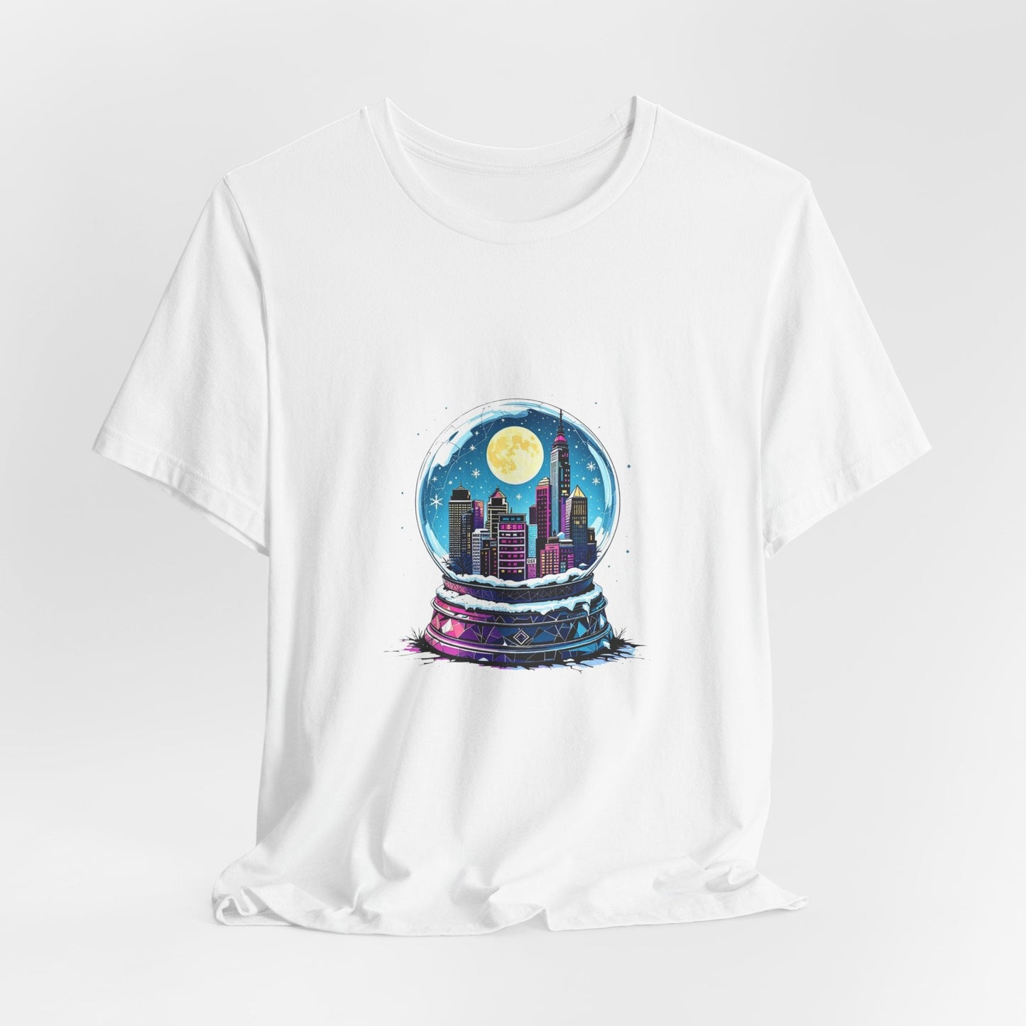 Magical Winter Snow Globe Unisex T-Shirt - Urban Studio Creations