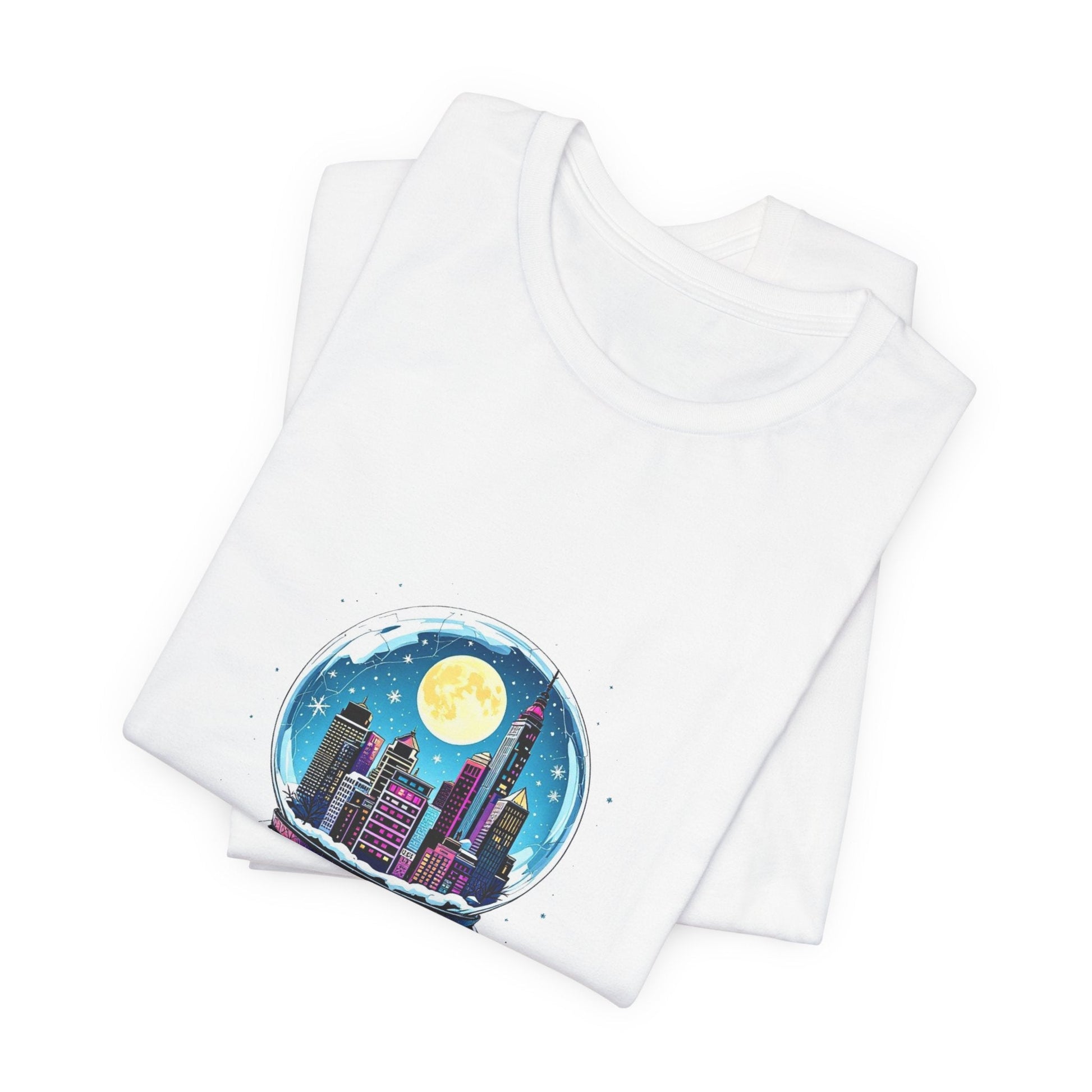 Magical Winter Snow Globe Unisex T-Shirt - Urban Studio Creations