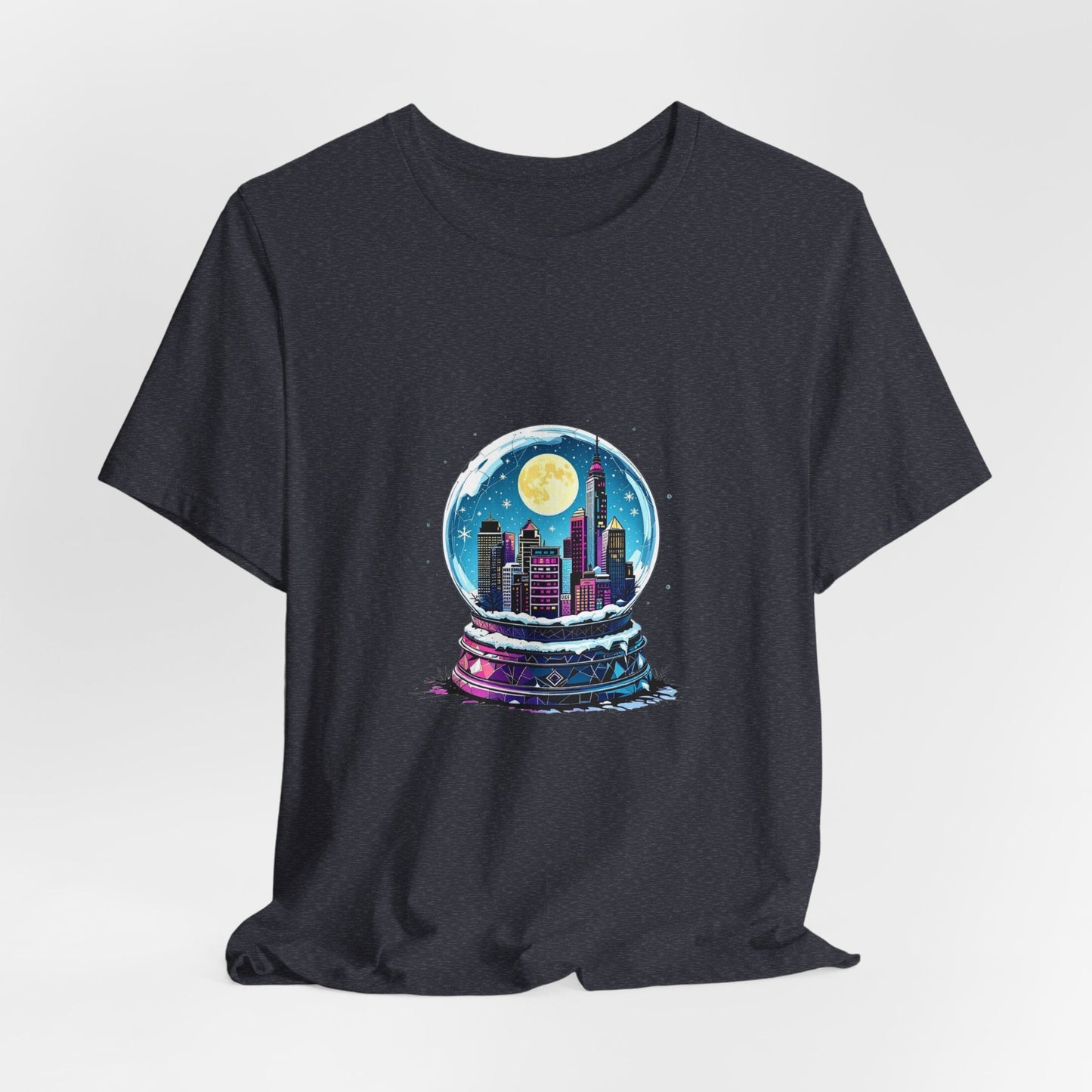 Magical Winter Snow Globe Unisex T-Shirt - Urban Studio Creations