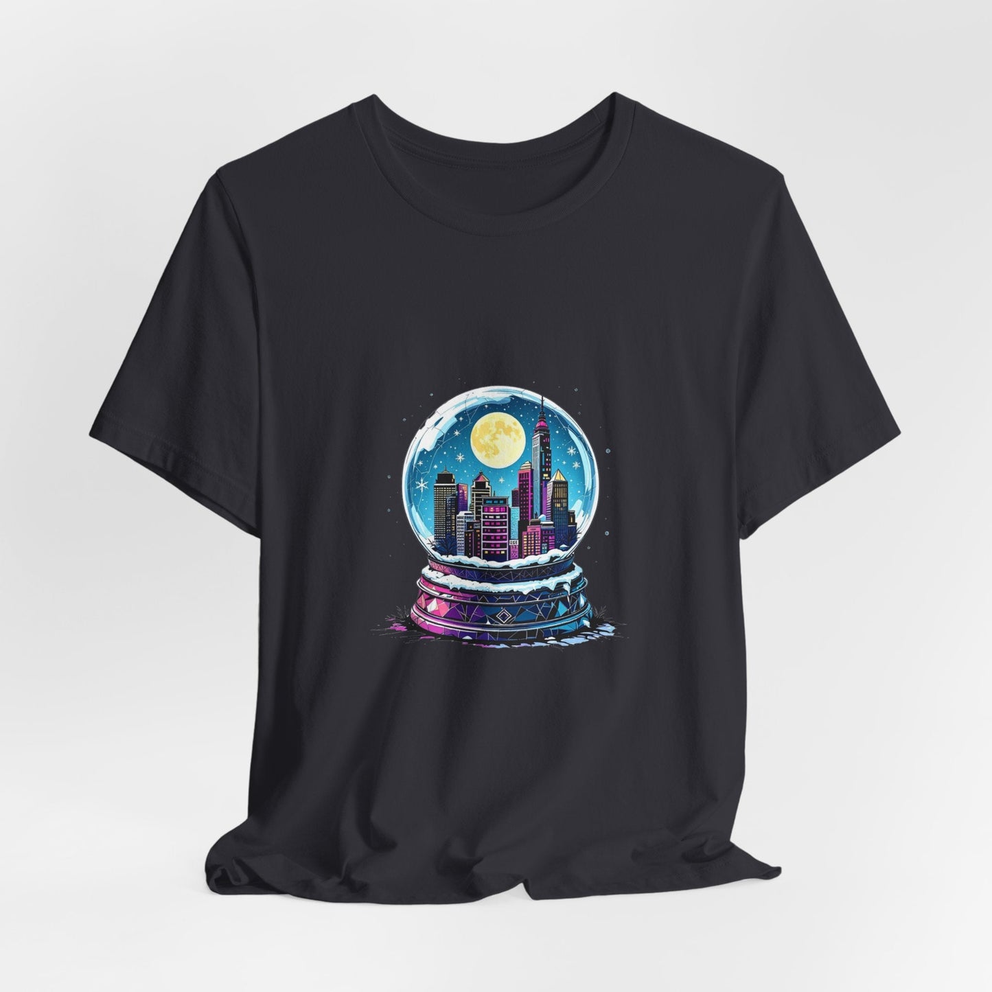 Magical Winter Snow Globe Unisex T-Shirt - Urban Studio Creations