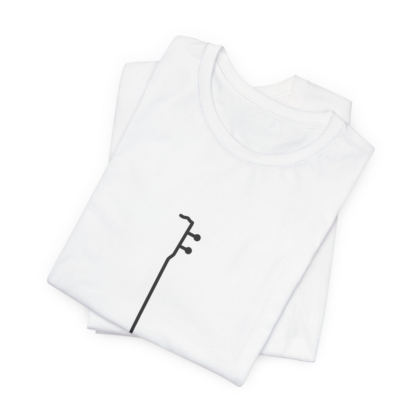 Minimalist Guitar Line Art Unisex T-Shirt - Urban Studio Creations