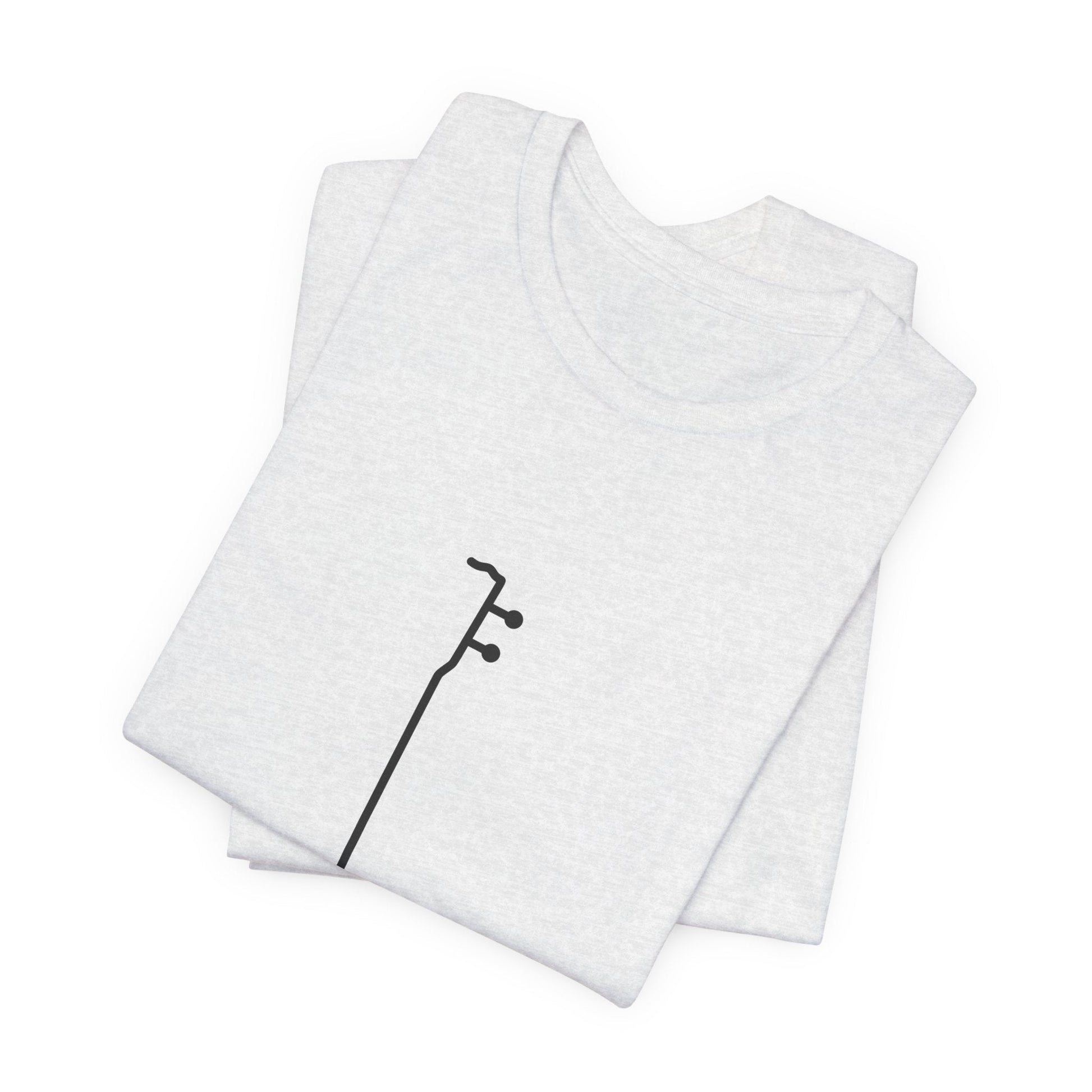 Minimalist Guitar Line Art Unisex T-Shirt - Urban Studio Creations