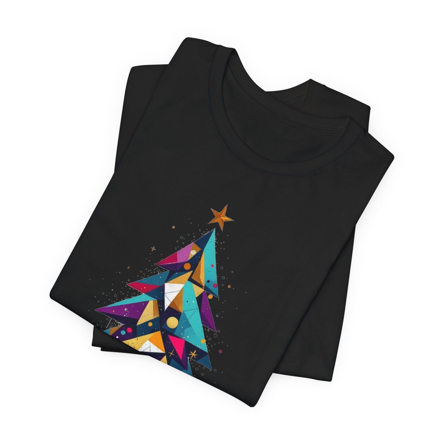 Modern Geometric Christmas Tree Unisex T-Shirt - Urban Studio Creations