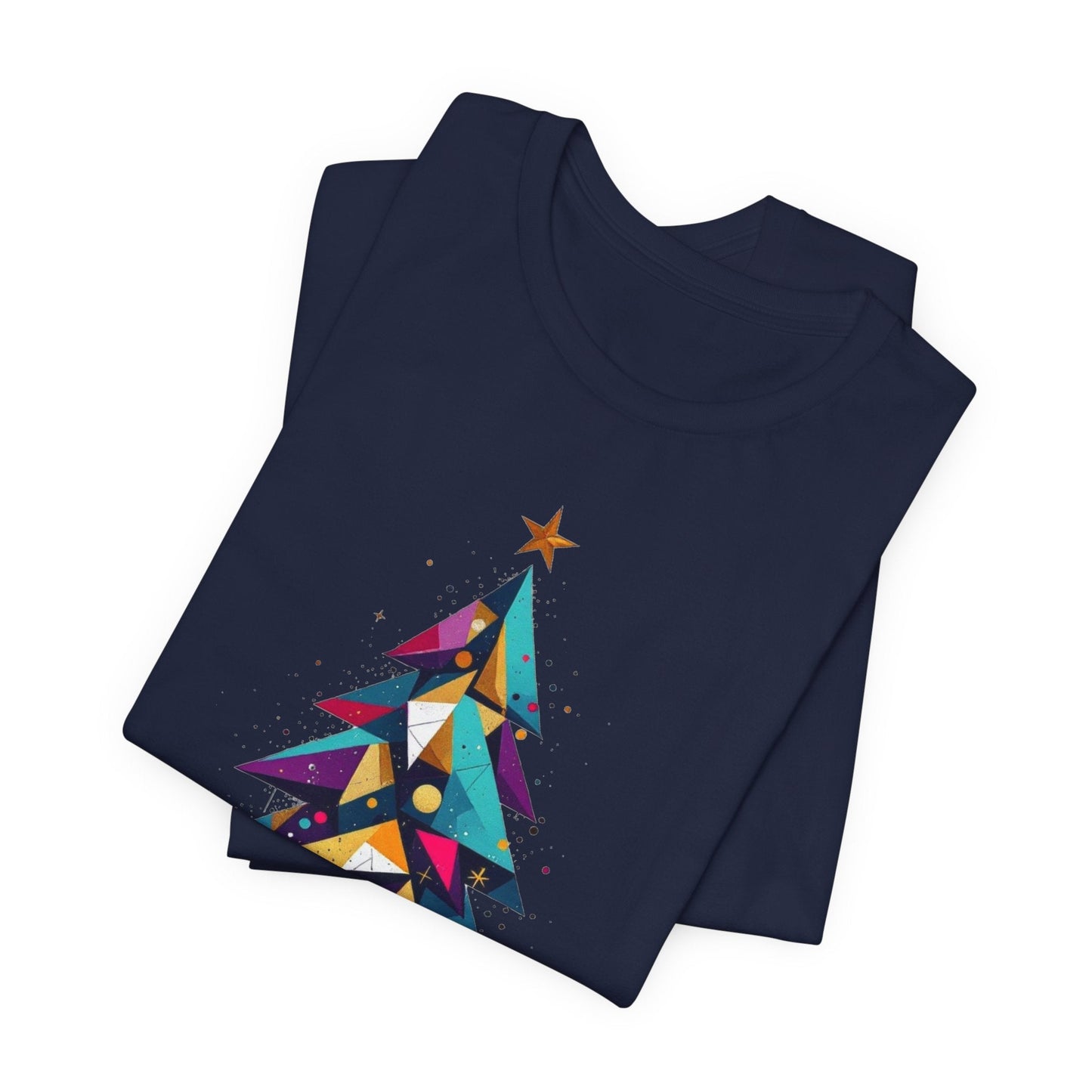 Modern Geometric Christmas Tree Unisex T-Shirt - Urban Studio Creations