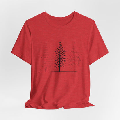 Modern Minimalist Christmas Tree Unisex T-Shirt - Urban Studio Creations