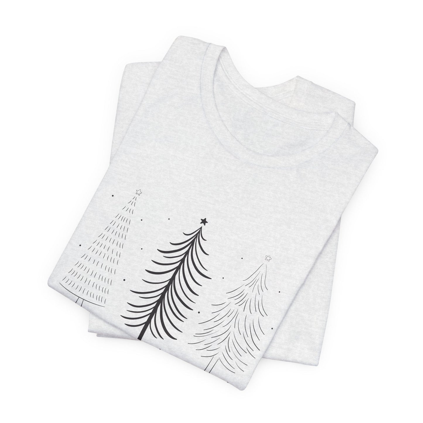 Modern Minimalist Christmas Tree Unisex T-Shirt - Urban Studio Creations