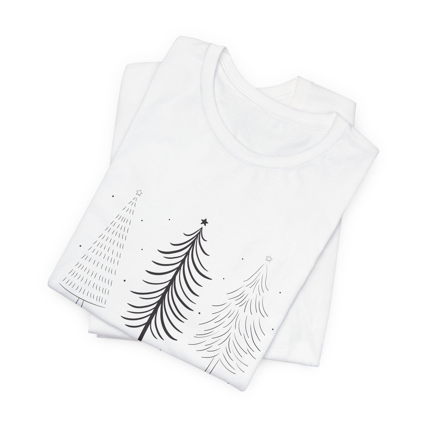 Modern Minimalist Christmas Tree Unisex T-Shirt - Urban Studio Creations