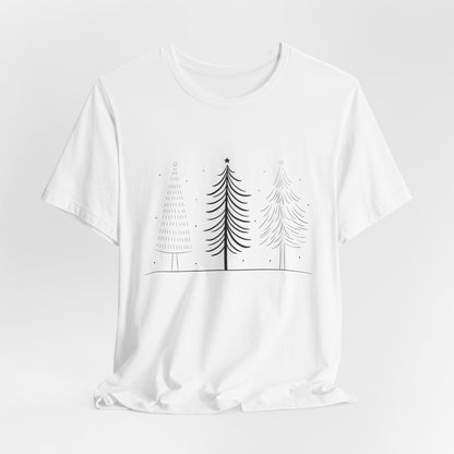 Modern Minimalist Christmas Tree Unisex T-Shirt - Urban Studio Creations