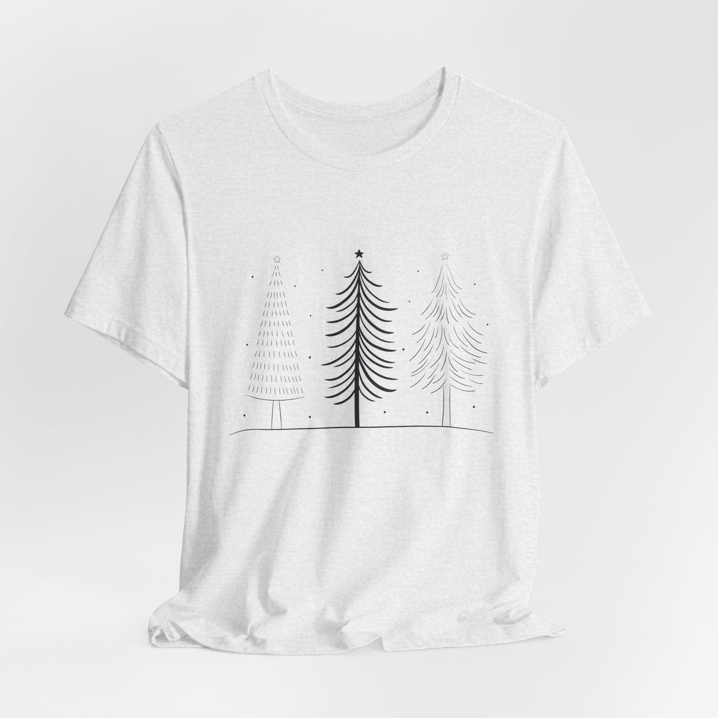 Modern Minimalist Christmas Tree Unisex T-Shirt - Urban Studio Creations