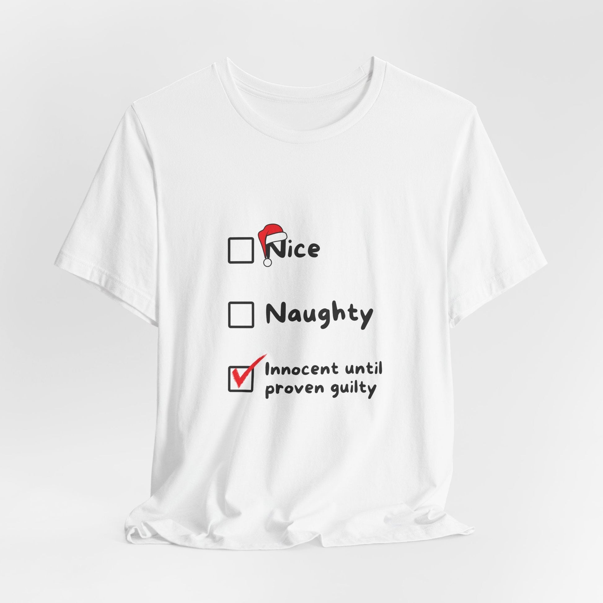 Naughty or Nice Christmas Unisex T-Shirt - Urban Studio Creations