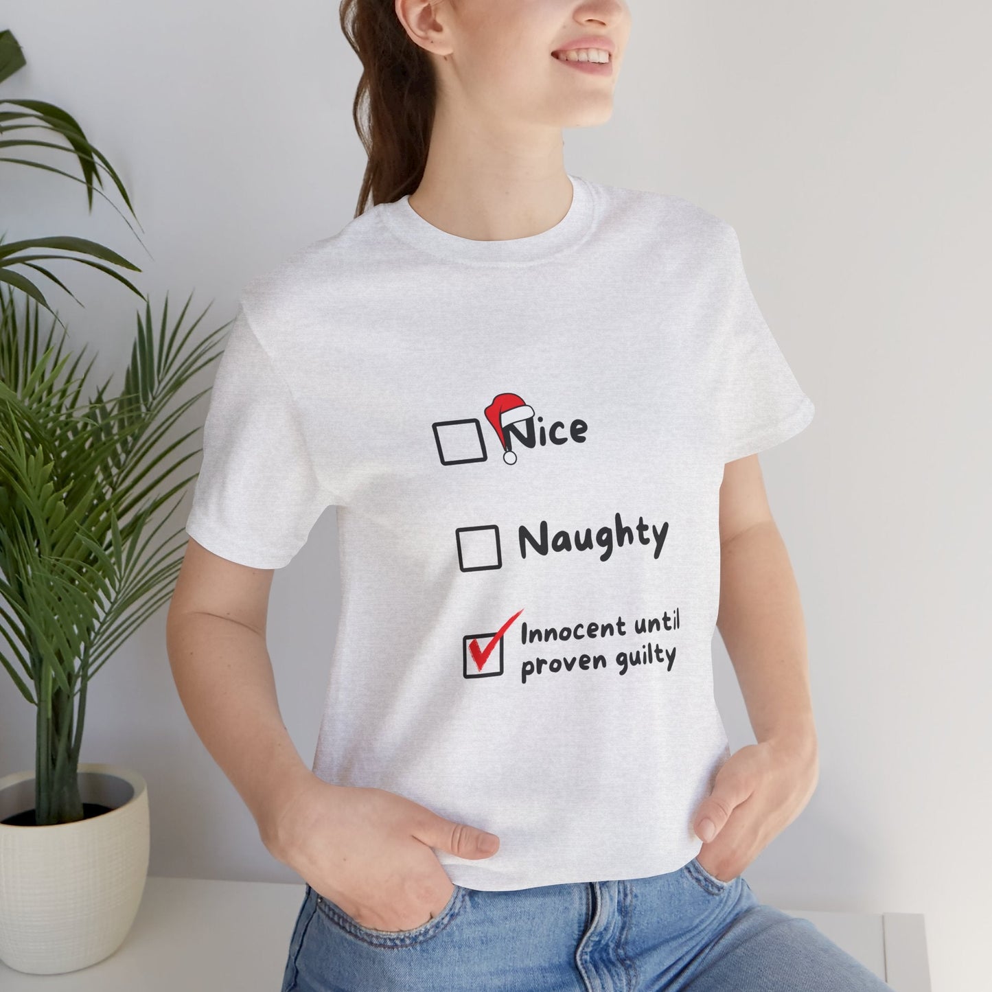 Naughty or Nice Christmas Unisex T-Shirt - Urban Studio Creations