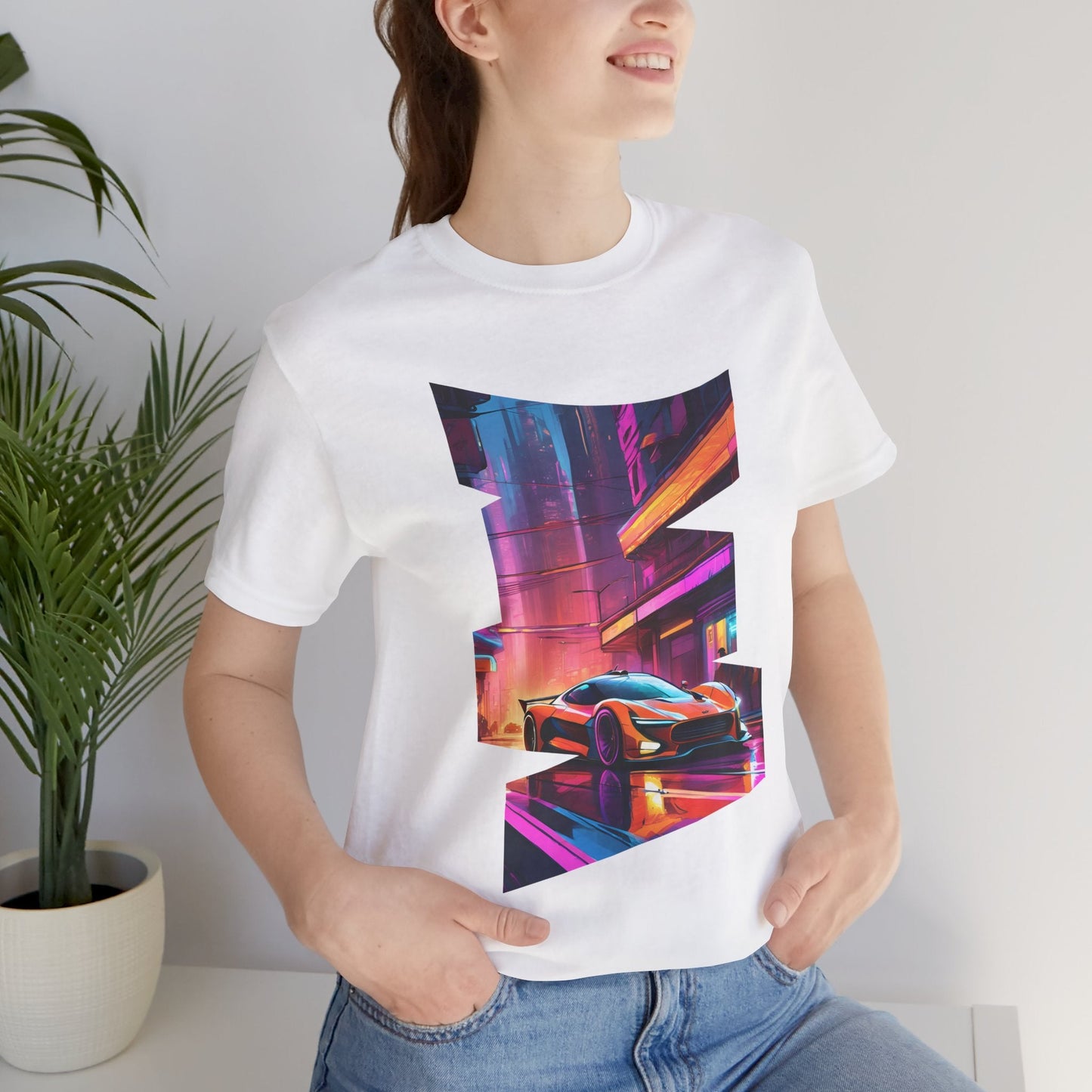 Neon Street Racer Unisex T-Shirt - Urban Studio Creations