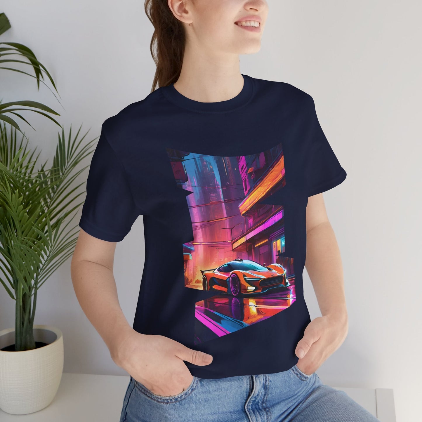 Neon Street Racer Unisex T-Shirt - Urban Studio Creations