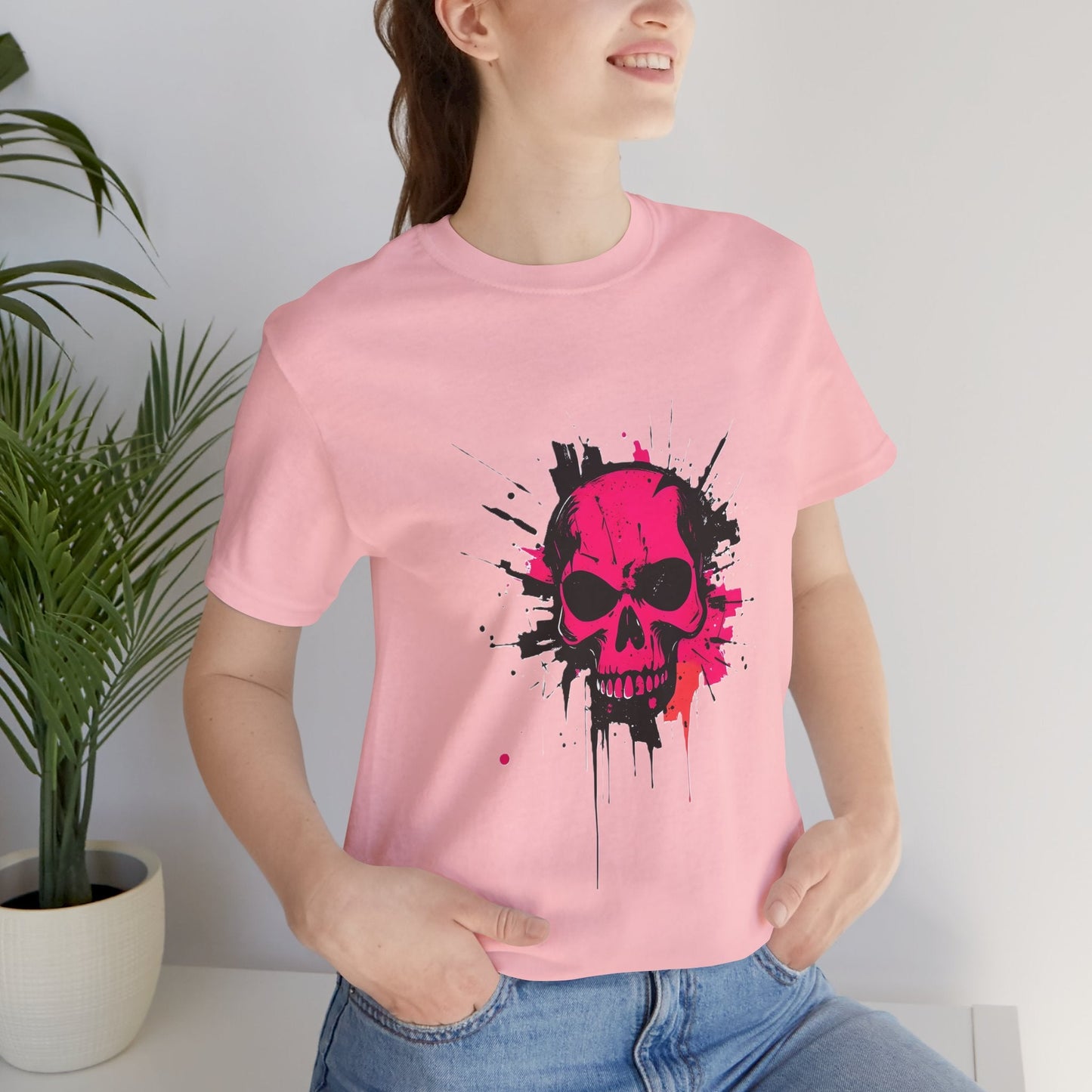 Pink Skull Unisex T-Shirt - Urban Studio Creations