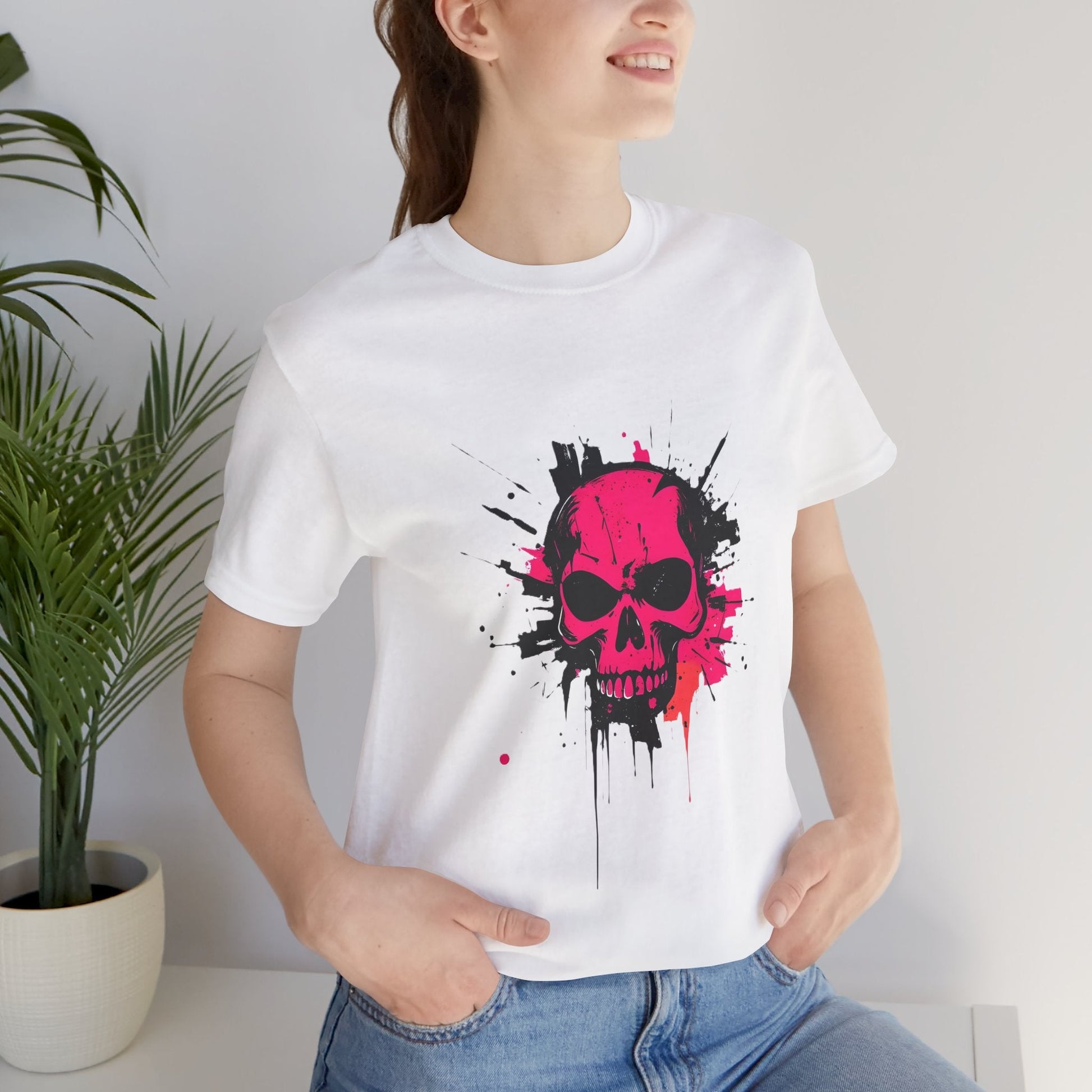 Pink Skull Unisex T-Shirt - Urban Studio Creations