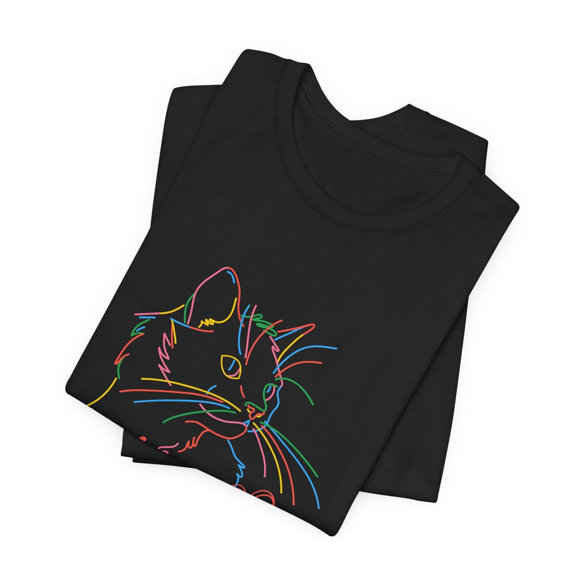 Rainbow Meow Love Unisex T-Shirt - Urban Studio Creations