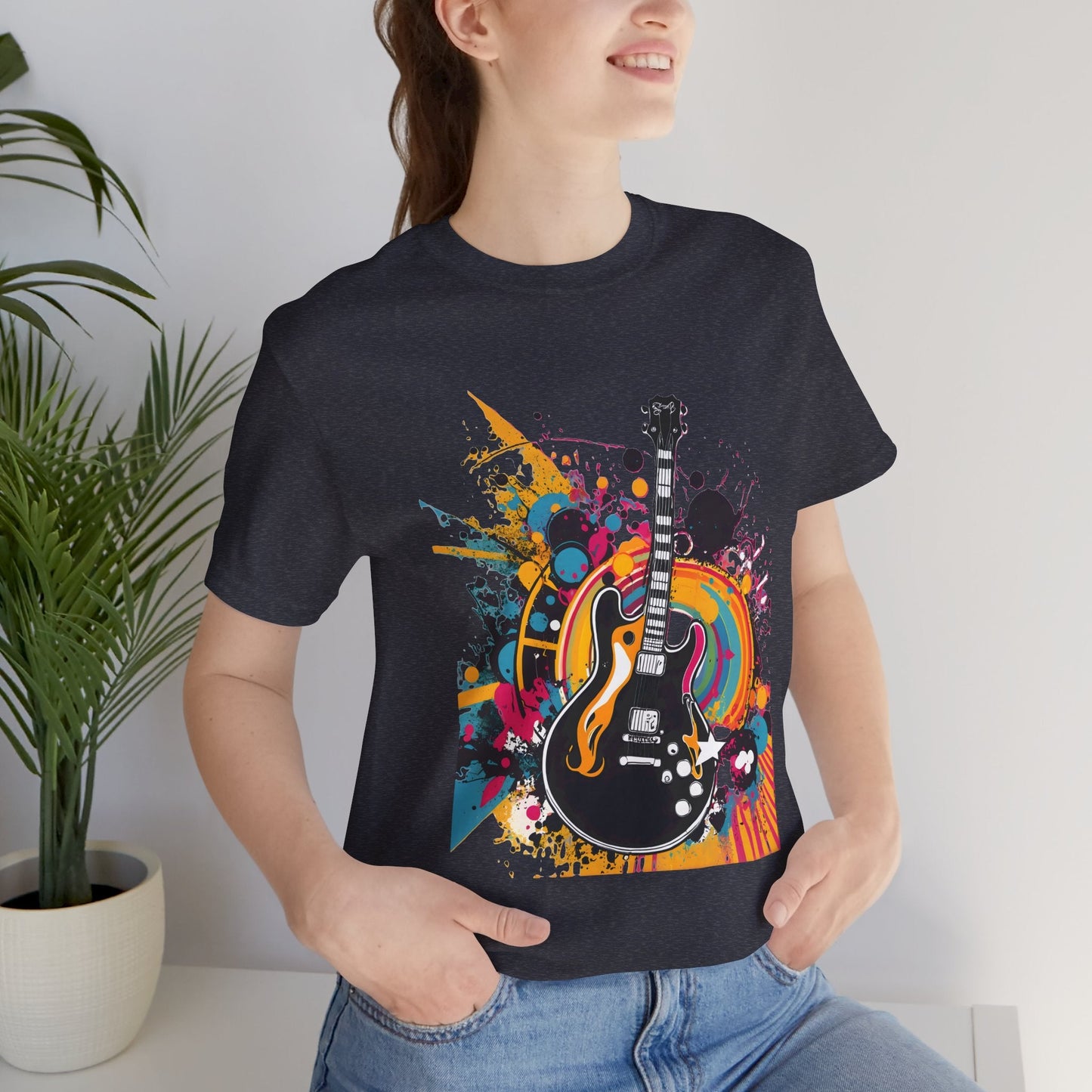 Retro Guitar Unisex T-Shirt - Urban Studio Creations