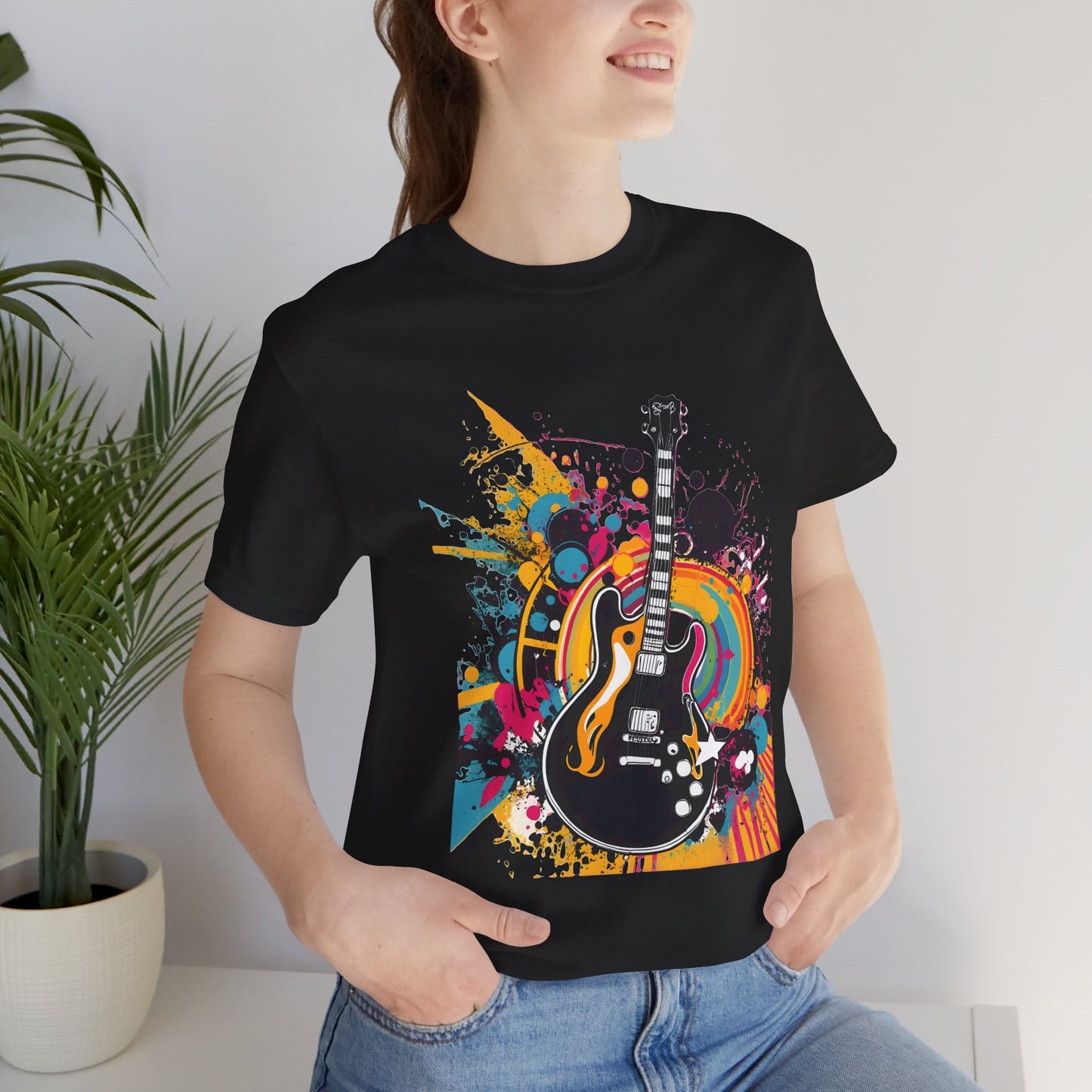 Retro Guitar Unisex T-Shirt - Urban Studio Creations