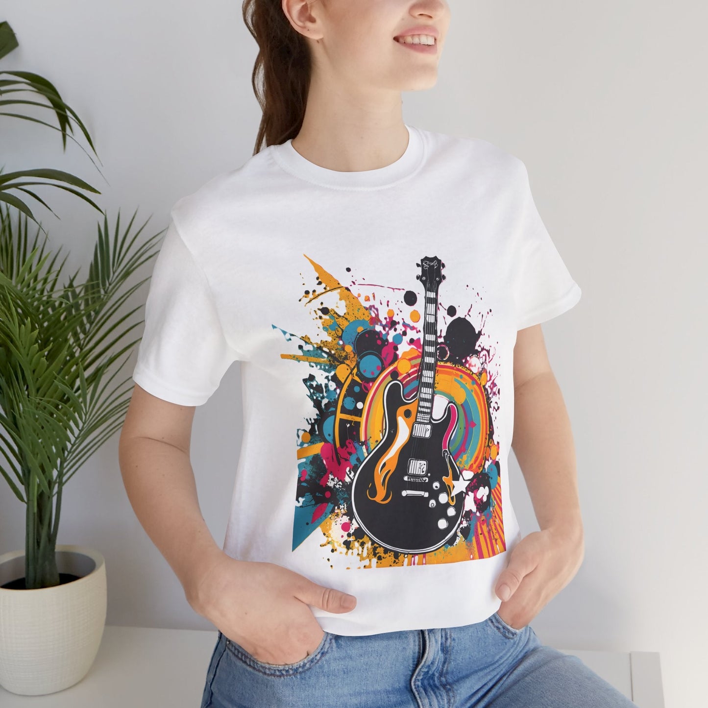 Retro Guitar Unisex T-Shirt - Urban Studio Creations