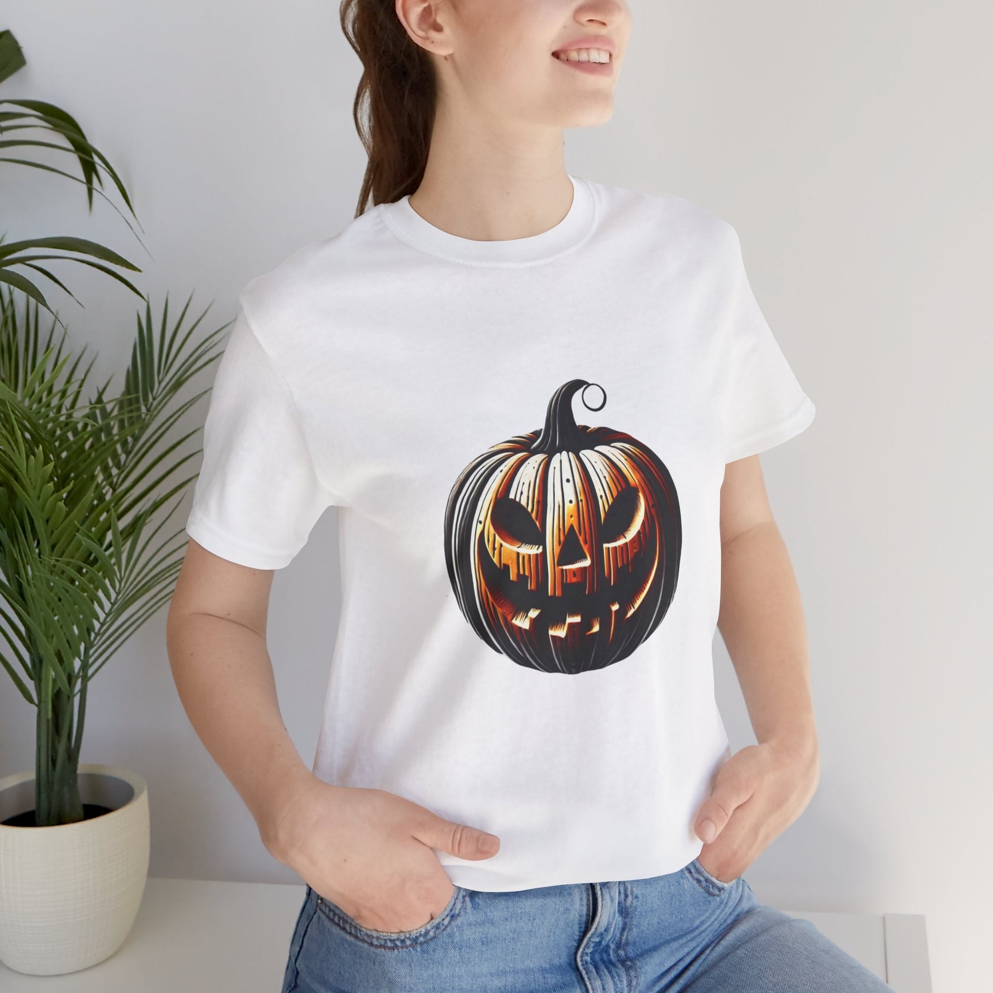 Scary Pumpkin Unisex T-Shirt - Urban Studio Creations