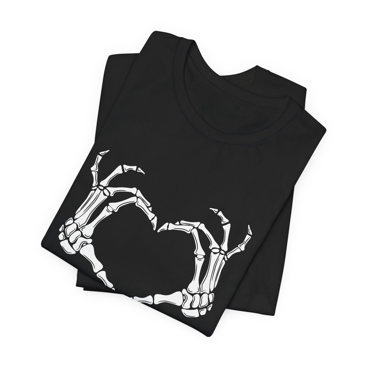 Skeleton Heart Hands Unisex T-Shirt - Urban Studio Creations