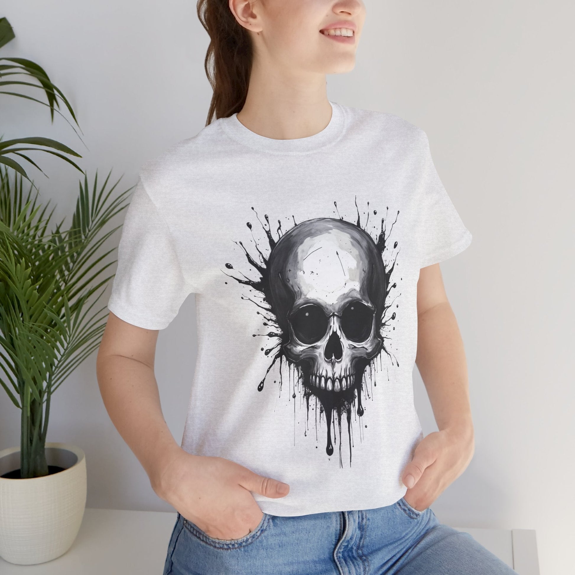 Skull Splash Art Unisex T-Shirt - Urban Studio Creations