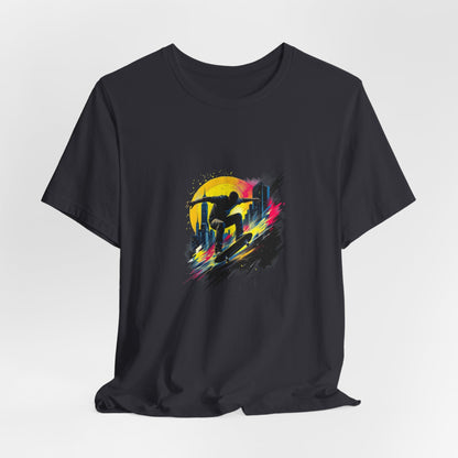 Sunset Skater Unisex T-Shirt - Urban Studio Creations