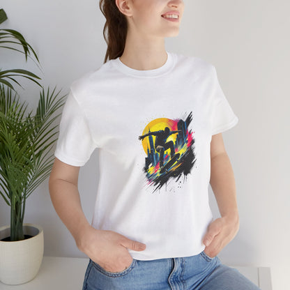 Sunset Skater Unisex T-Shirt - Urban Studio Creations