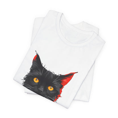 Vibrant Cat Art Unisex T-Shirt - Urban Studio Creations