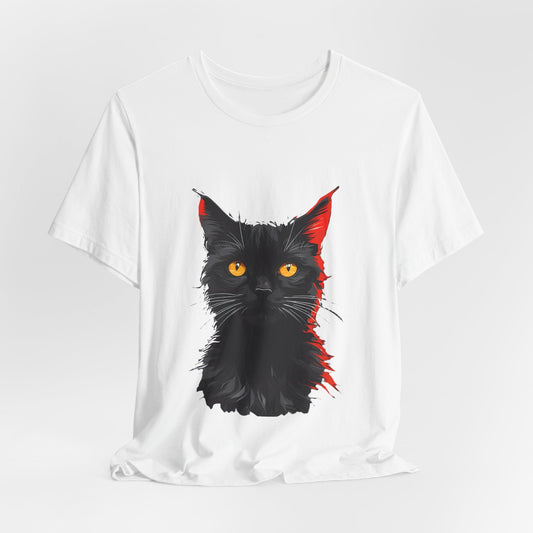 Vibrant Cat Art Unisex T-Shirt - Urban Studio Creations