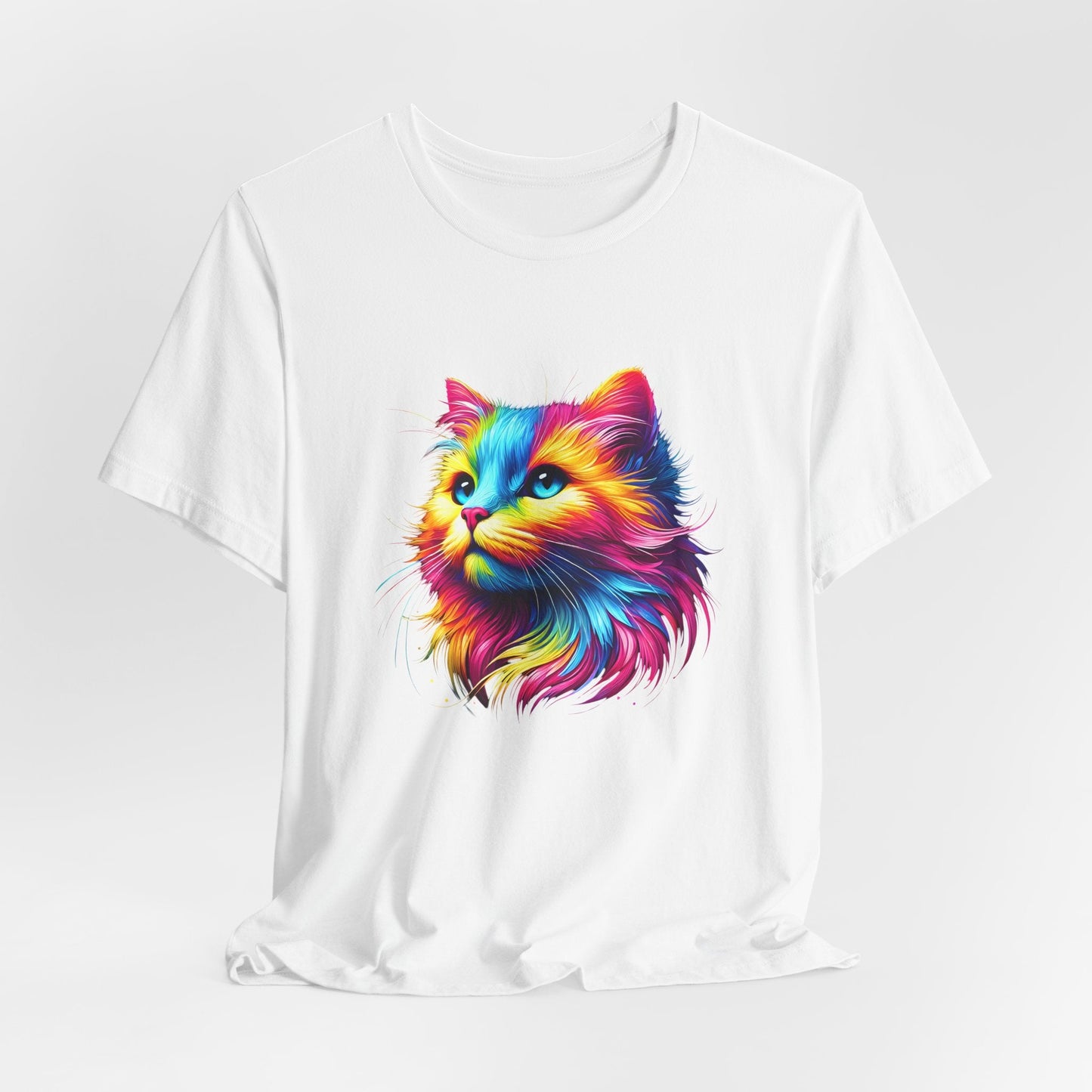 Vibrant Cat Art Unisex T-Shirt - Urban Studio Creations