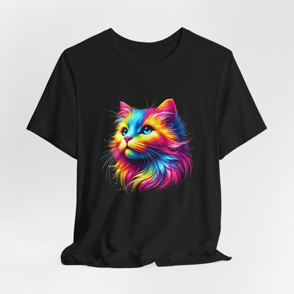 Vibrant Cat Art Unisex T-Shirt - Urban Studio Creations