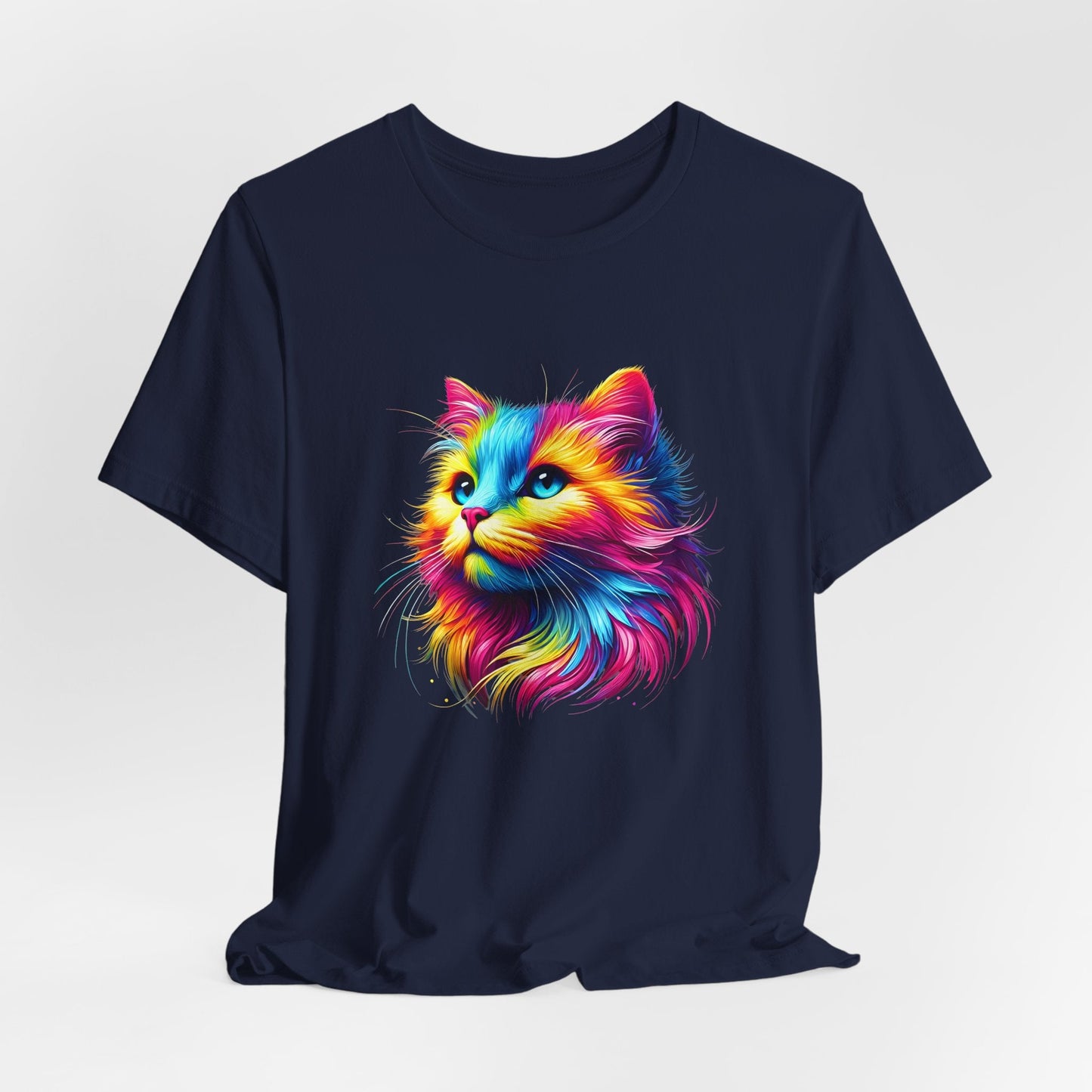 Vibrant Cat Art Unisex T-Shirt - Urban Studio Creations