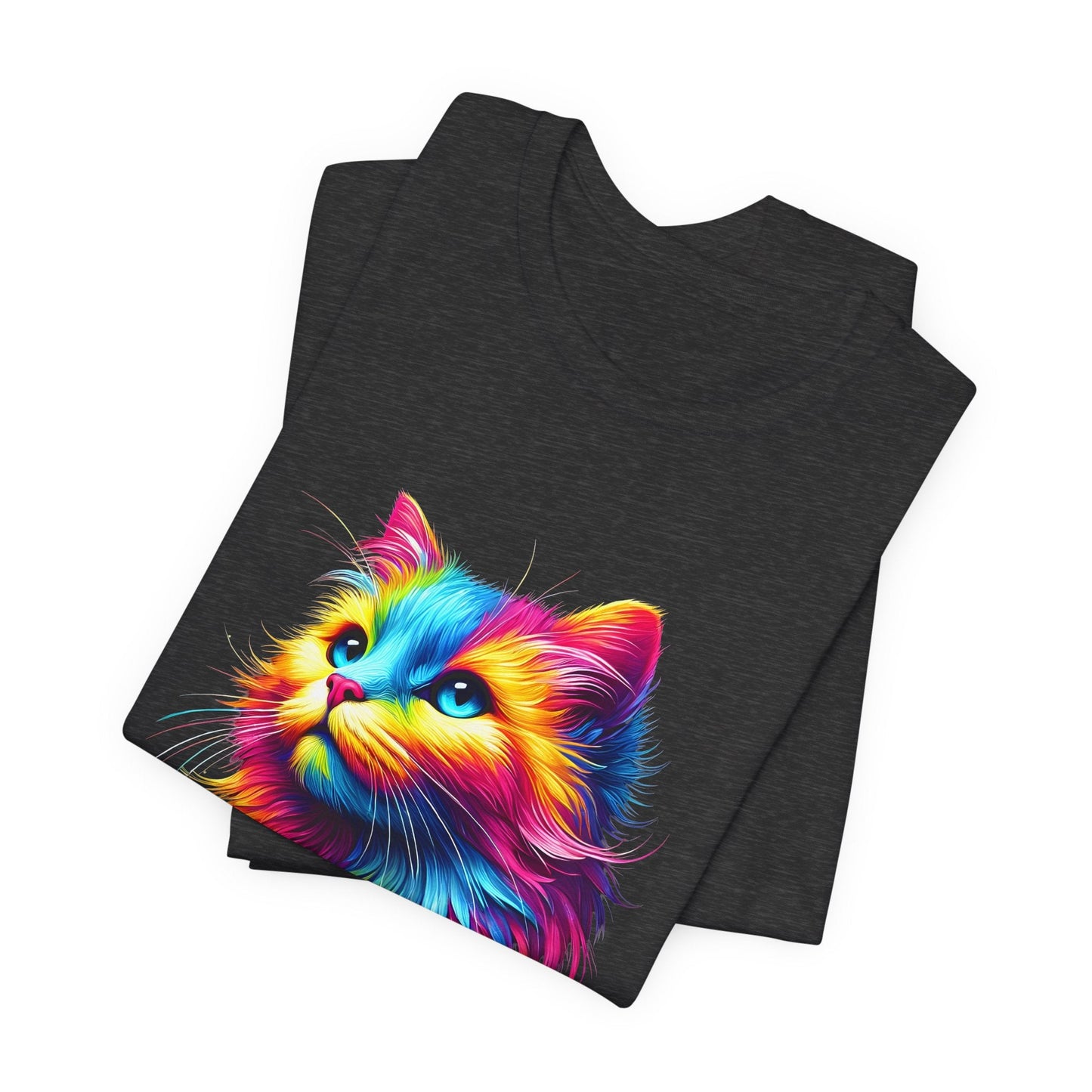 Vibrant Cat Art Unisex T-Shirt - Urban Studio Creations