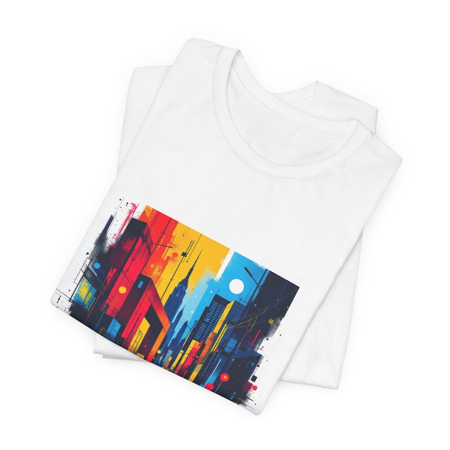 Vibrant City Street Unisex T-Shirt - Urban Studio Creations