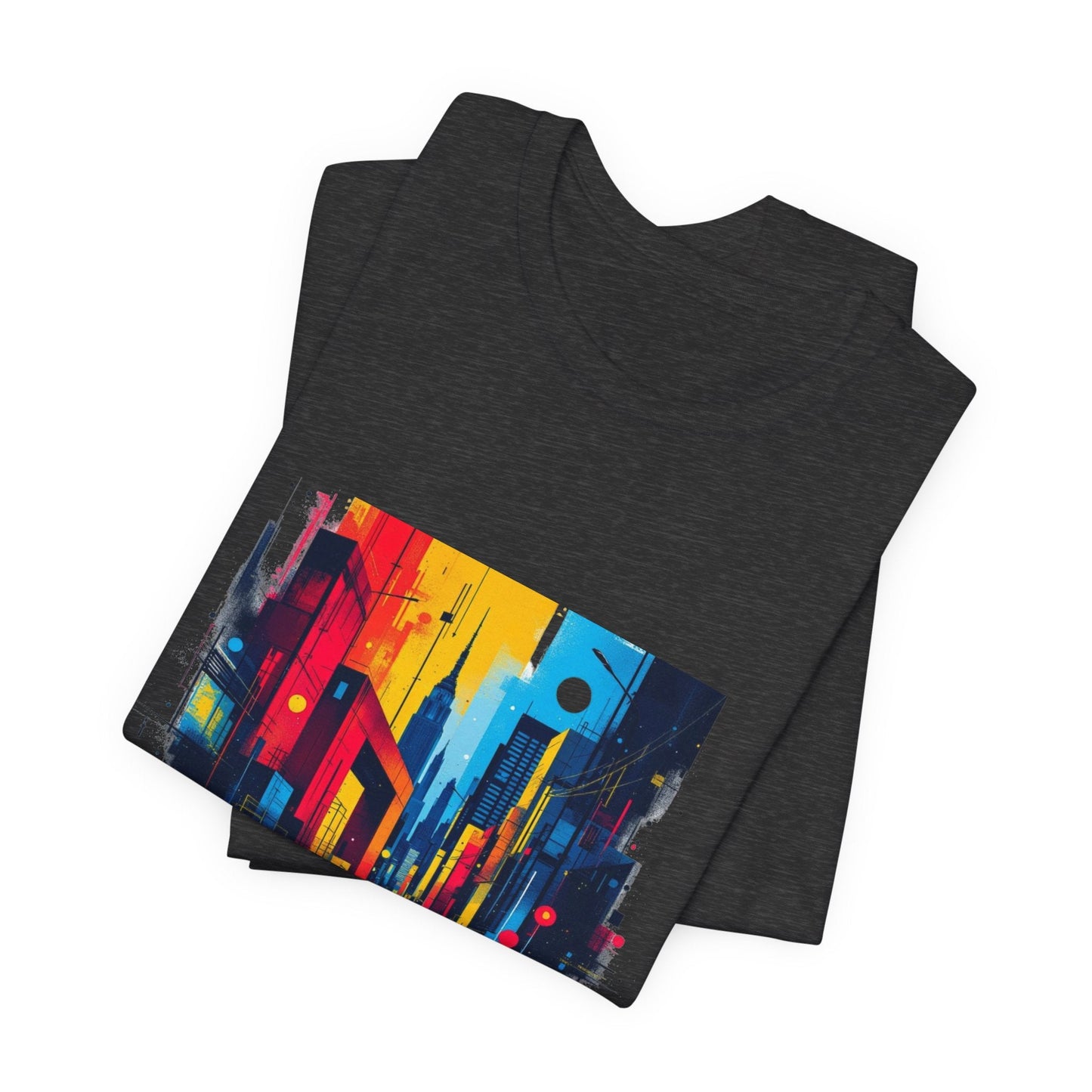 Vibrant City Street Unisex T-Shirt - Urban Studio Creations