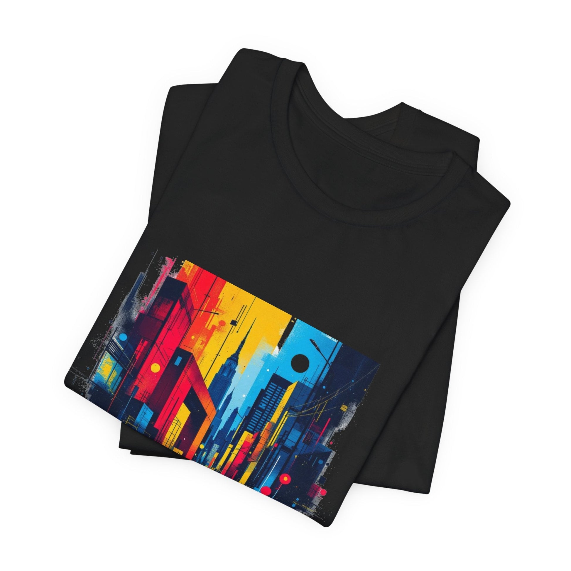 Vibrant City Street Unisex T-Shirt - Urban Studio Creations