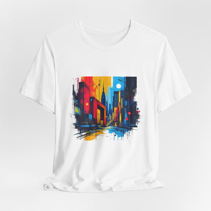 Vibrant City Street Unisex T-Shirt - Urban Studio Creations