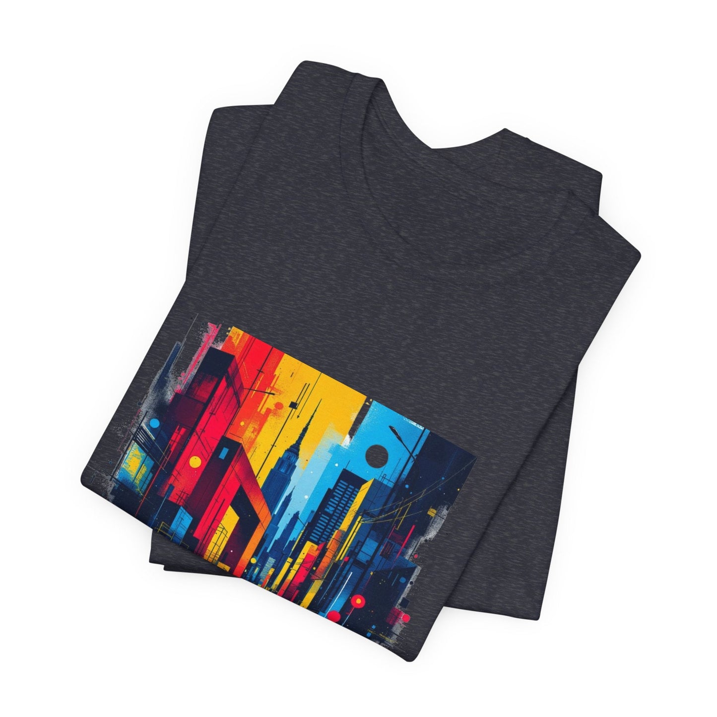 Vibrant City Street Unisex T-Shirt - Urban Studio Creations