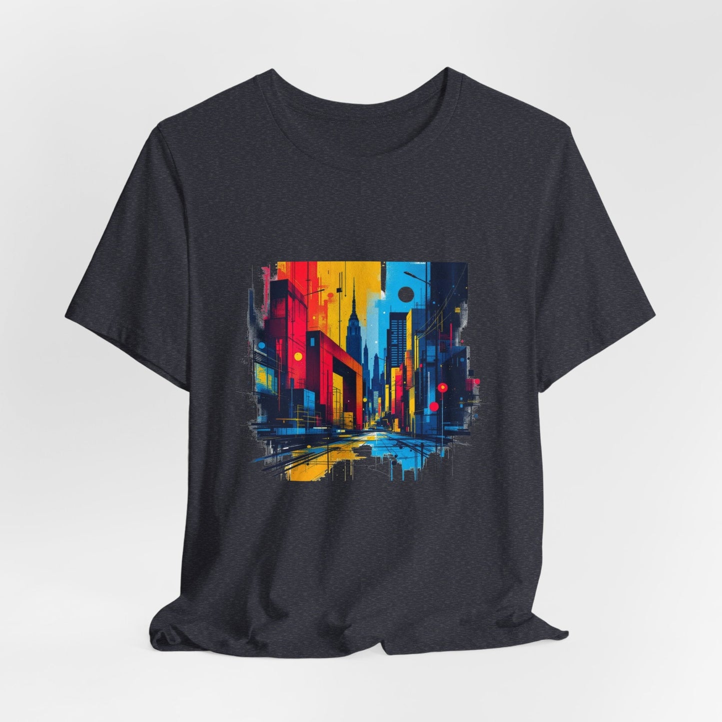 Vibrant City Street Unisex T-Shirt - Urban Studio Creations