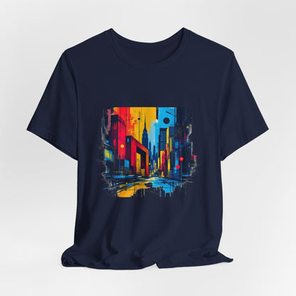 Vibrant City Street Unisex T-Shirt - Urban Studio Creations