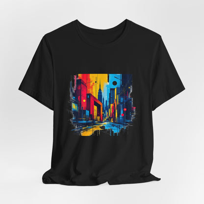 Vibrant City Street Unisex T-Shirt - Urban Studio Creations