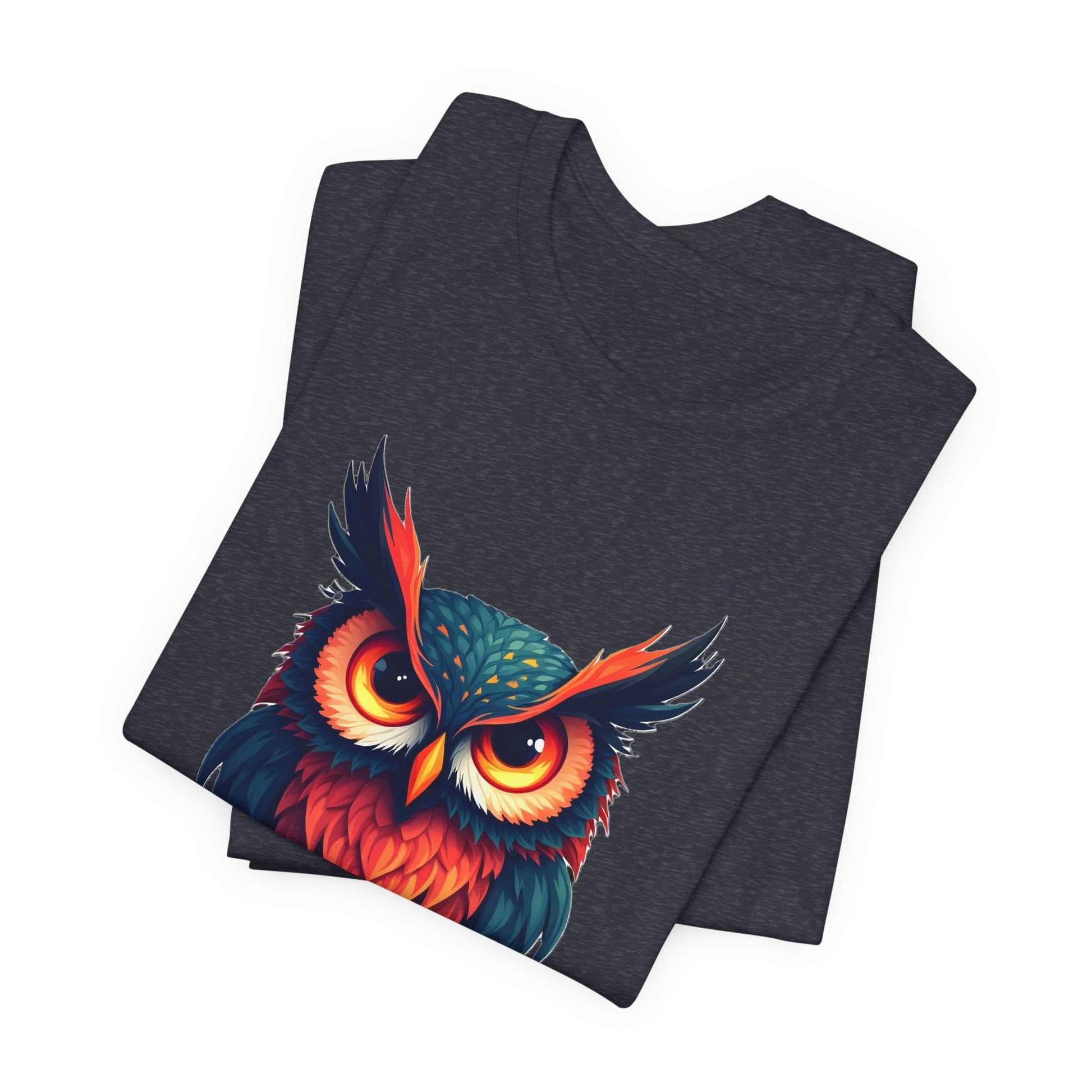 Vibrant Owl Art Unisex T-Shirt - Urban Studio Creations