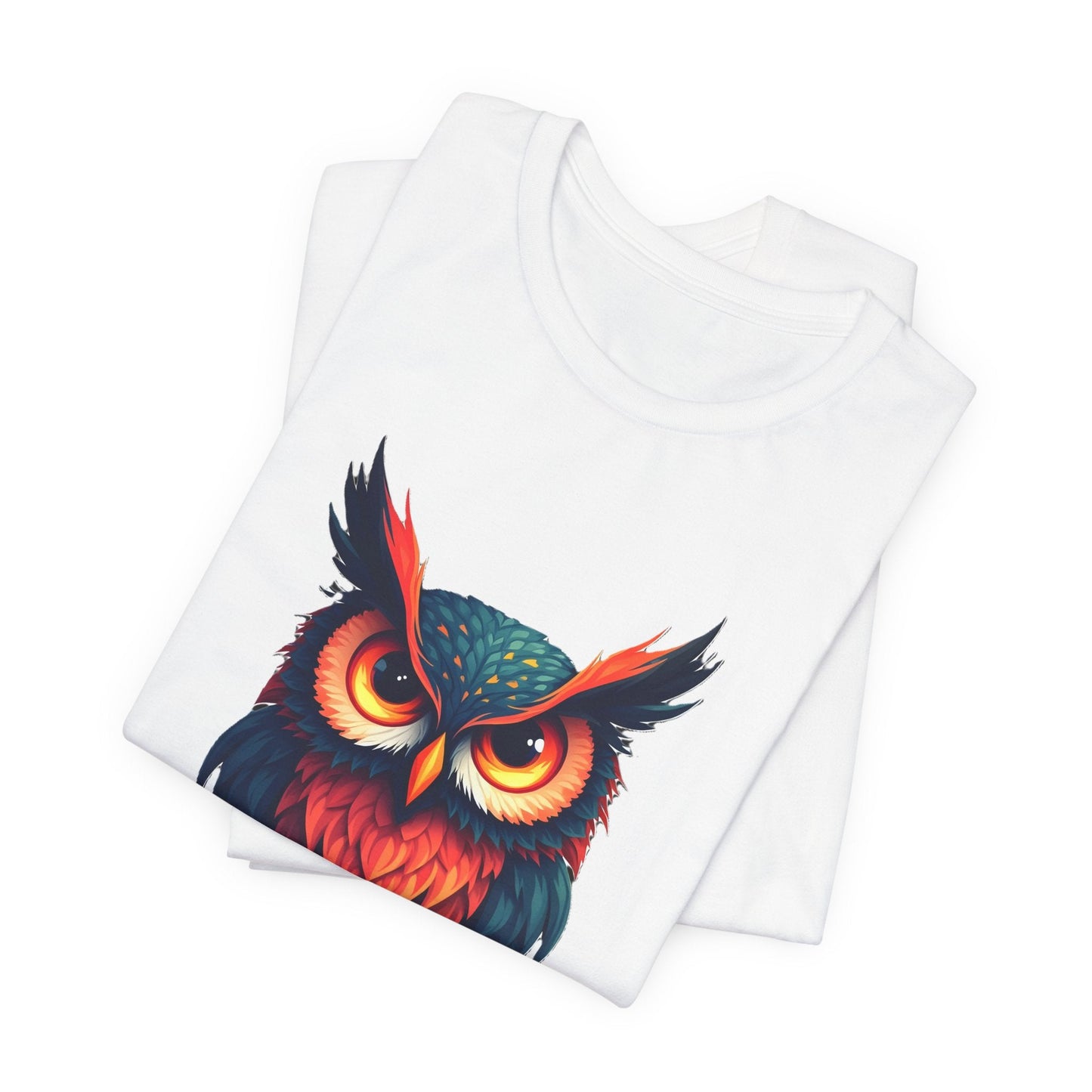 Vibrant Owl Art Unisex T-Shirt - Urban Studio Creations