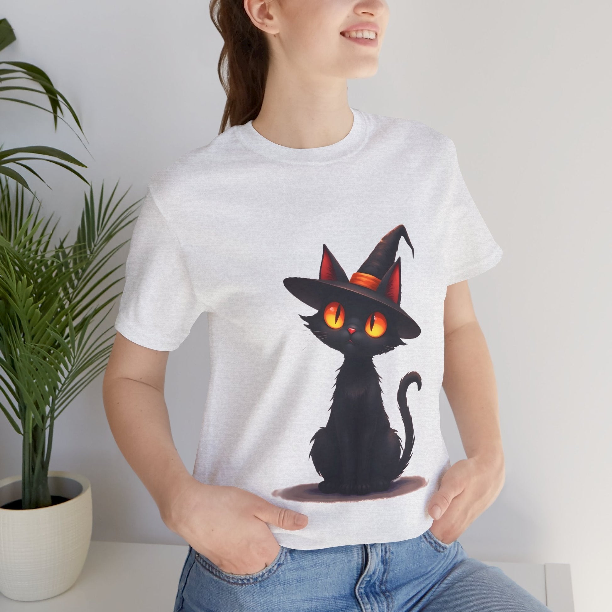 Witchy Black Cat Unisex T-Shirt - Urban Studio Creations