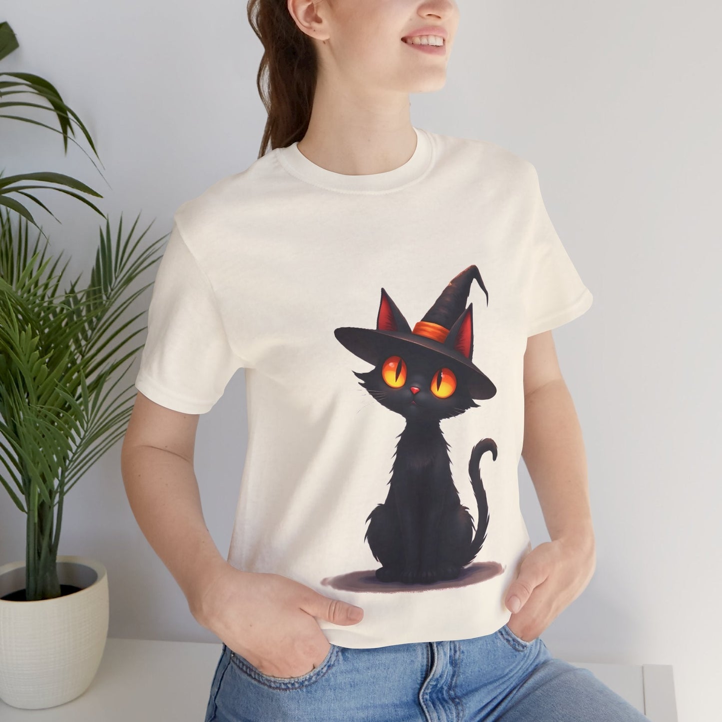 Witchy Black Cat Unisex T-Shirt - Urban Studio Creations